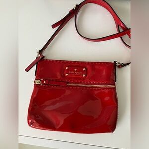 Kate Spade Red patent leather crossbody bag